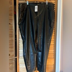 Torrid Black Faux Leather Pants